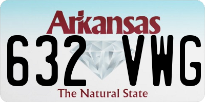 AR license plate 632VWG