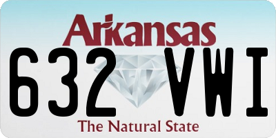 AR license plate 632VWI