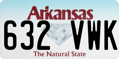 AR license plate 632VWK