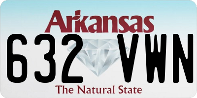 AR license plate 632VWN