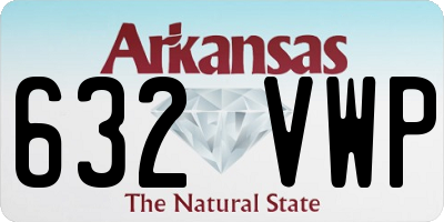 AR license plate 632VWP