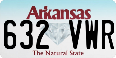 AR license plate 632VWR