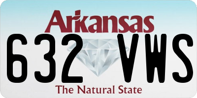 AR license plate 632VWS