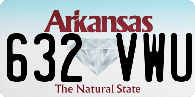 AR license plate 632VWU