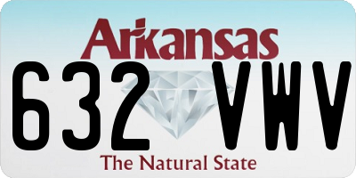 AR license plate 632VWV
