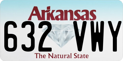 AR license plate 632VWY
