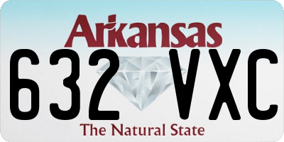 AR license plate 632VXC