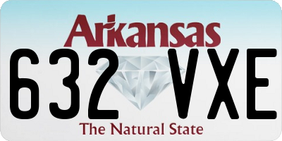 AR license plate 632VXE