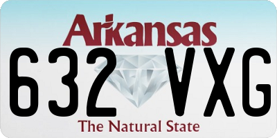 AR license plate 632VXG