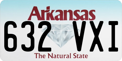 AR license plate 632VXI