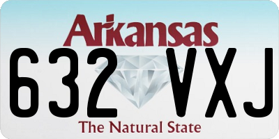 AR license plate 632VXJ