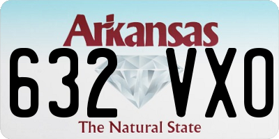 AR license plate 632VXO