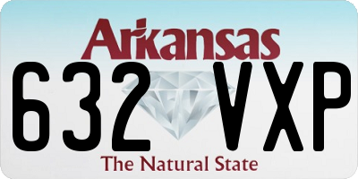 AR license plate 632VXP