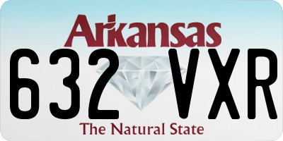 AR license plate 632VXR