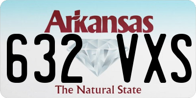 AR license plate 632VXS