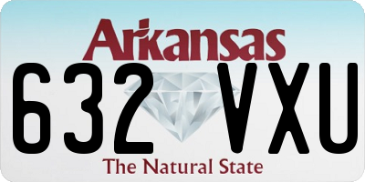 AR license plate 632VXU
