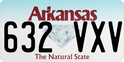 AR license plate 632VXV