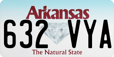 AR license plate 632VYA