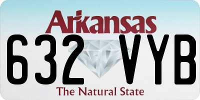 AR license plate 632VYB