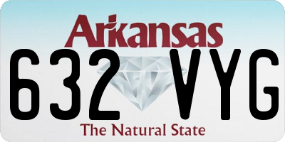 AR license plate 632VYG