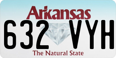 AR license plate 632VYH