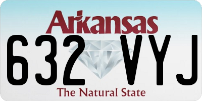 AR license plate 632VYJ
