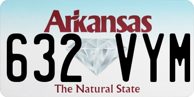 AR license plate 632VYM