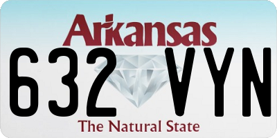 AR license plate 632VYN