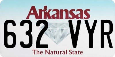 AR license plate 632VYR