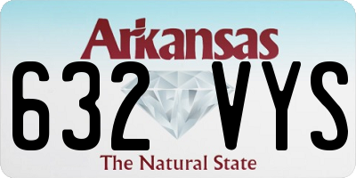 AR license plate 632VYS