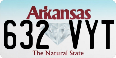 AR license plate 632VYT