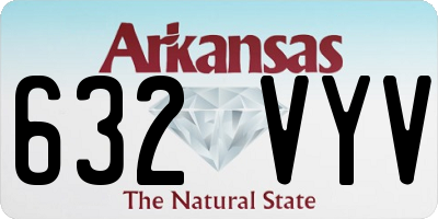 AR license plate 632VYV