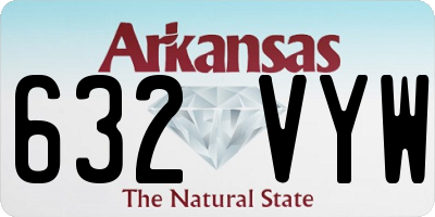 AR license plate 632VYW