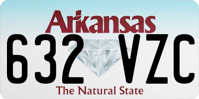 AR license plate 632VZC