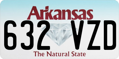 AR license plate 632VZD