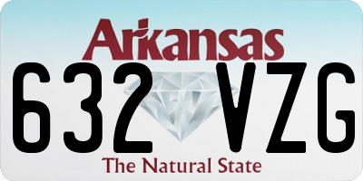 AR license plate 632VZG