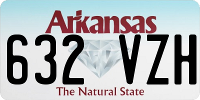 AR license plate 632VZH