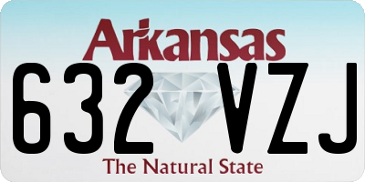 AR license plate 632VZJ