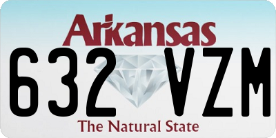 AR license plate 632VZM