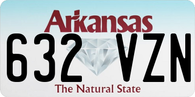 AR license plate 632VZN