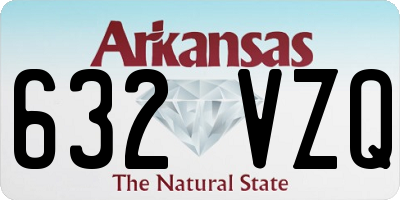 AR license plate 632VZQ