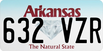 AR license plate 632VZR