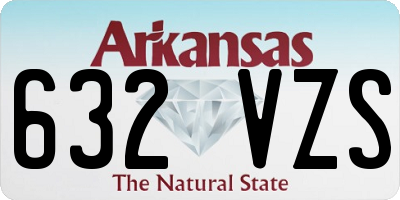 AR license plate 632VZS