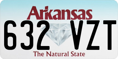 AR license plate 632VZT