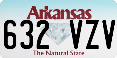 AR license plate 632VZV