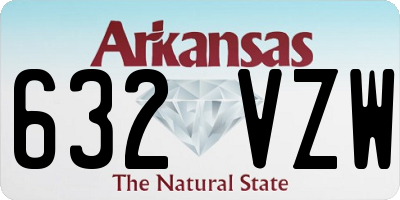 AR license plate 632VZW