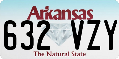 AR license plate 632VZY