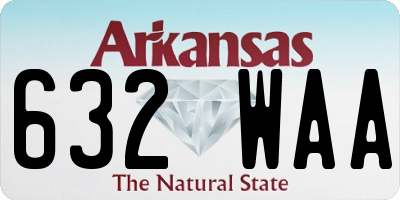 AR license plate 632WAA