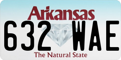 AR license plate 632WAE