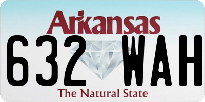 AR license plate 632WAH